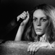 Jamie Lee Curtis on the set of Halloween